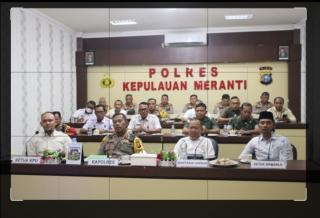 Vidcon, Polda Riau, KPU dan Polres Kepulauan Meranti Bahas Kesiapan Pemilu 2024