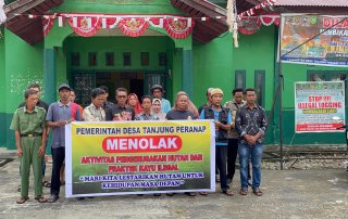 Perangkat Desa Tanjung Peranap Tegas Tolak Aktivitas Ilegal Logging