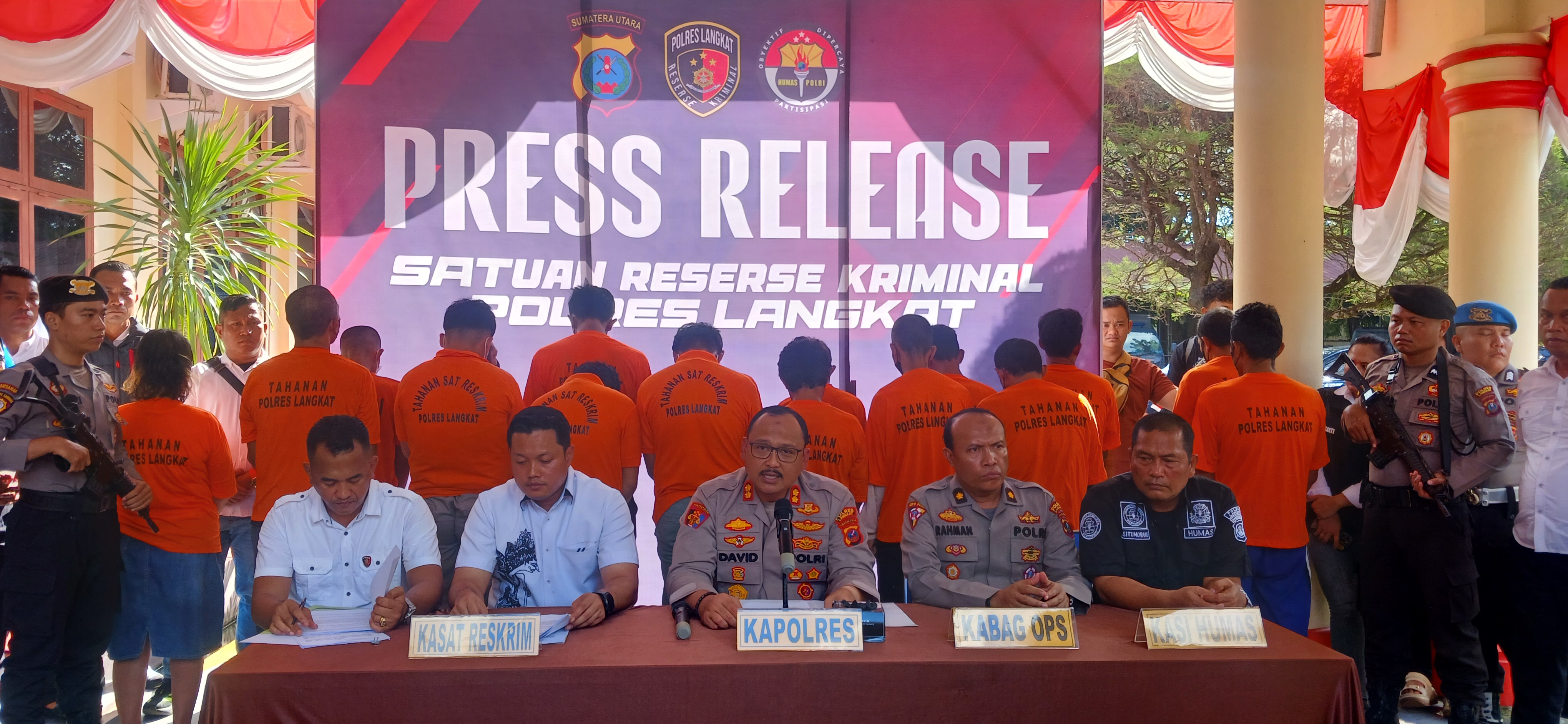 Operasi Kancil 2025, Polres Langkat Ungkap 8 Kasus Curanmor