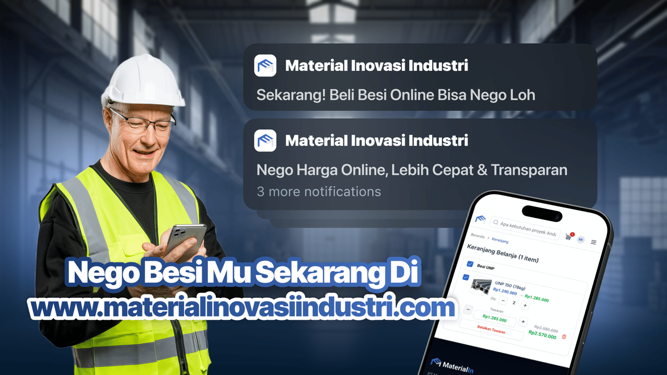 Beli Besi Industri di Semarang Kini Bisa Nego Harga Online, Lebih Cepat dan Transparan