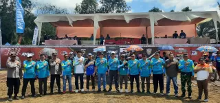 Kapolres Inhu Buka Kejurnas Motorcross Regional 1A Putaran III Riau 2025