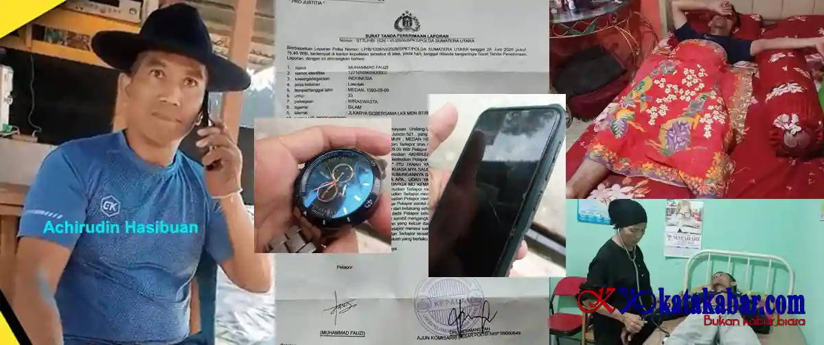 Pecatan AKBP, Achirudin Hasibuan Dilaporkan ke Polda Sumut, Wartawan Mengaku Dianiaya dan Barang Dirusak