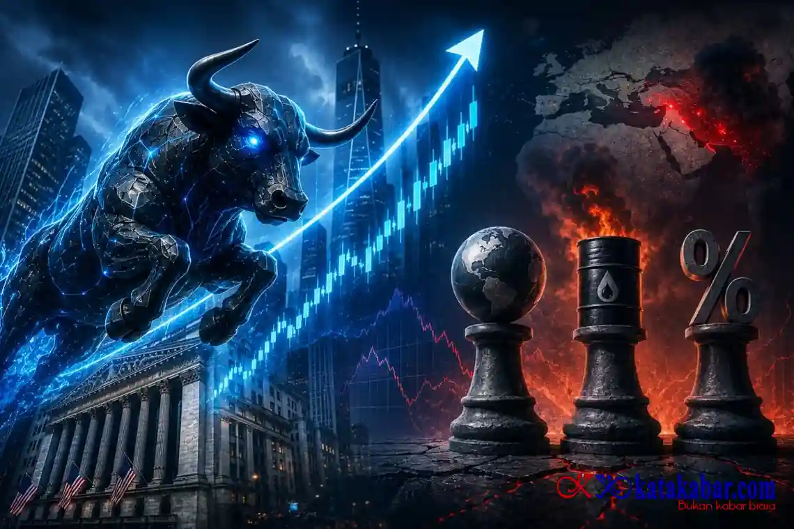 Wall Street Melesat Berkat AI, Investor Kini Waspadai Tiga Katalis Besar