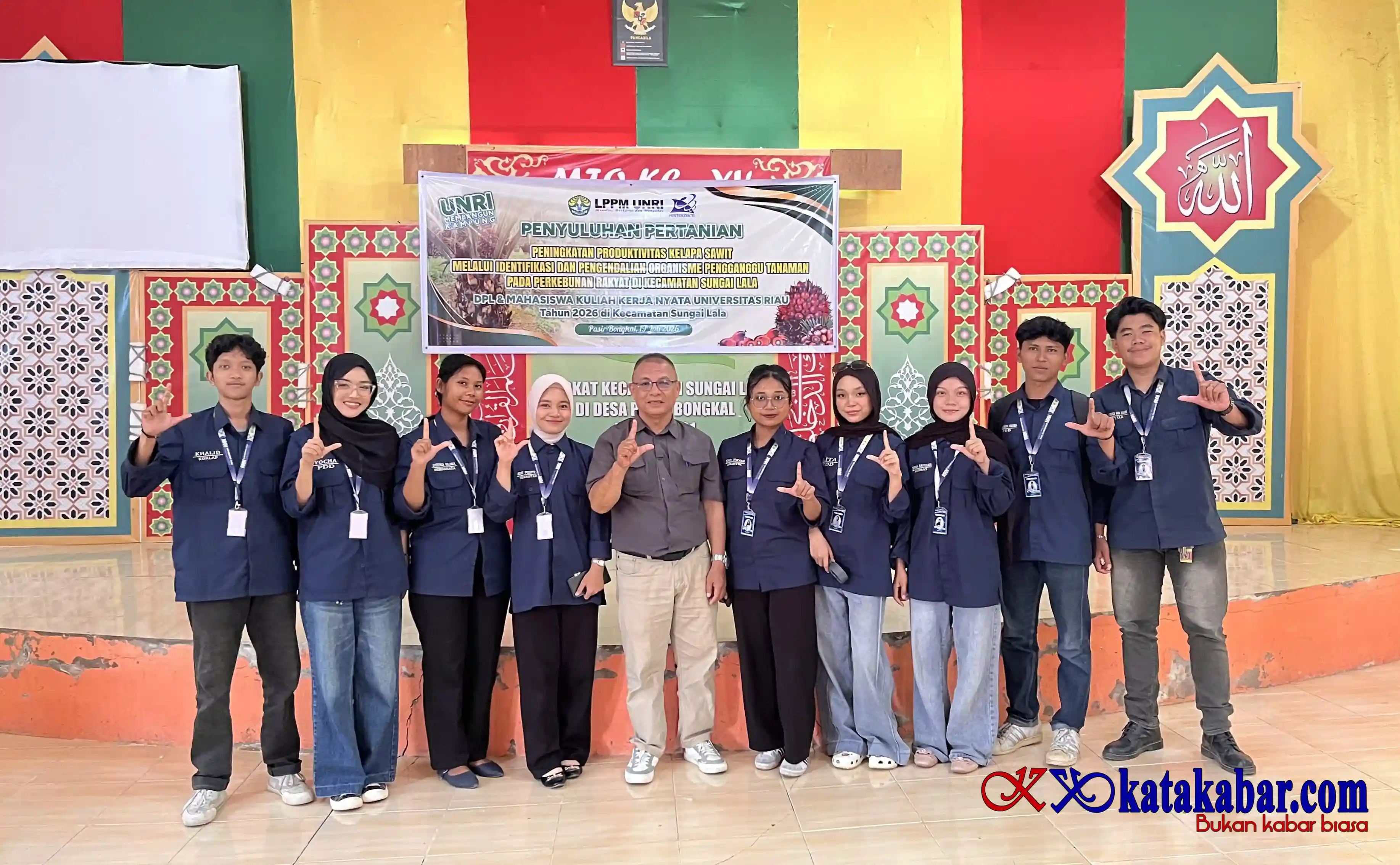 Mahasiswa KKN Universitas Riau Ikuti Penyuluhan Pertanian Tema Peningkatan Produktivitas Sawit di Sungai Lala