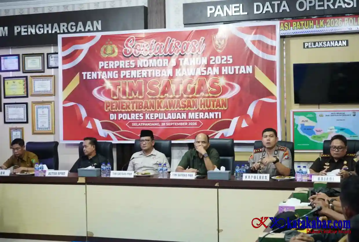 Satgas PKH Sosialisasi Perpres 5 2025 di Kepulauan Meranti, Penertiban Hutan Harus Transparan