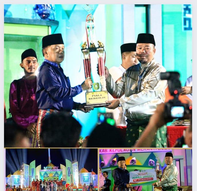 Rangsang Barat Juara Umum MTQ ke 14 Kepulauan Meranti