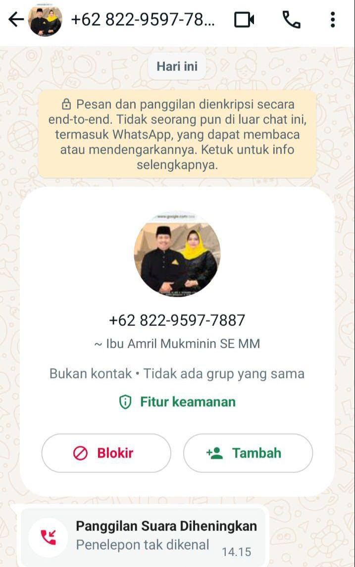 Awas! Ada Oknum Penipu Mengatasnamakan Bupati Bengkalis