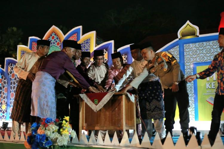 Bupati Kepulauan Meranti Hadiri Acara MTQ Kecamatan ke XIII di Pulau Merbau