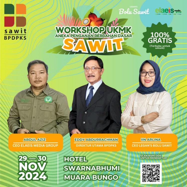 Ayo Ramaikan! EMG dan BPDPKS Taja Workshop UKMK Olahan Kelapa Sawit