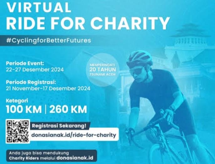 Ride for Charity #2, Gowes 899 Kilometer Medan-Sabang Peringati Dua Dekade Tsunami Aceh