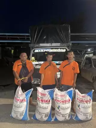 Komplotan 'Pasar Gelap' Pupuk Subsidi Asal Lampung Ditindak Polisi Inhu