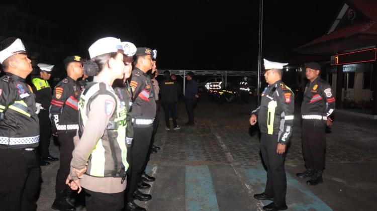 Operasi Keselamatan 2025, Sat Lantas Polres Meranti Gelar Patroli Malam Hari