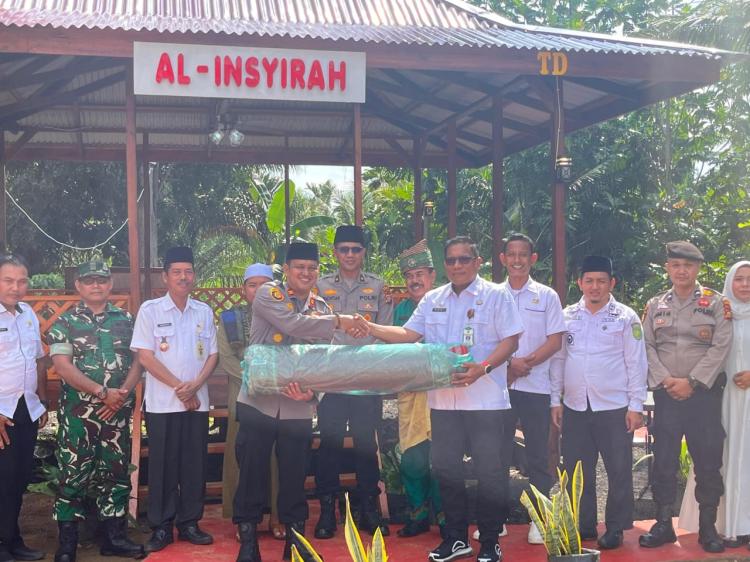 Pondok Mengaji Al Insyirah Resmi Berdiri di Halaman Mapolsek Tembilahan Hulu