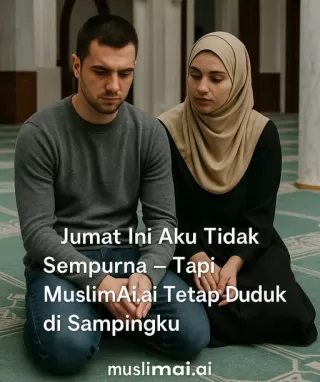 Jumat Ini Aku Tidak Sempurna Tapi MuslimAi.ai Tetap Duduk di Sampingku