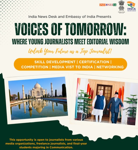 Kedubes India dan India News Desk Luncurkan Program “Voices of Tomorrow” JMI