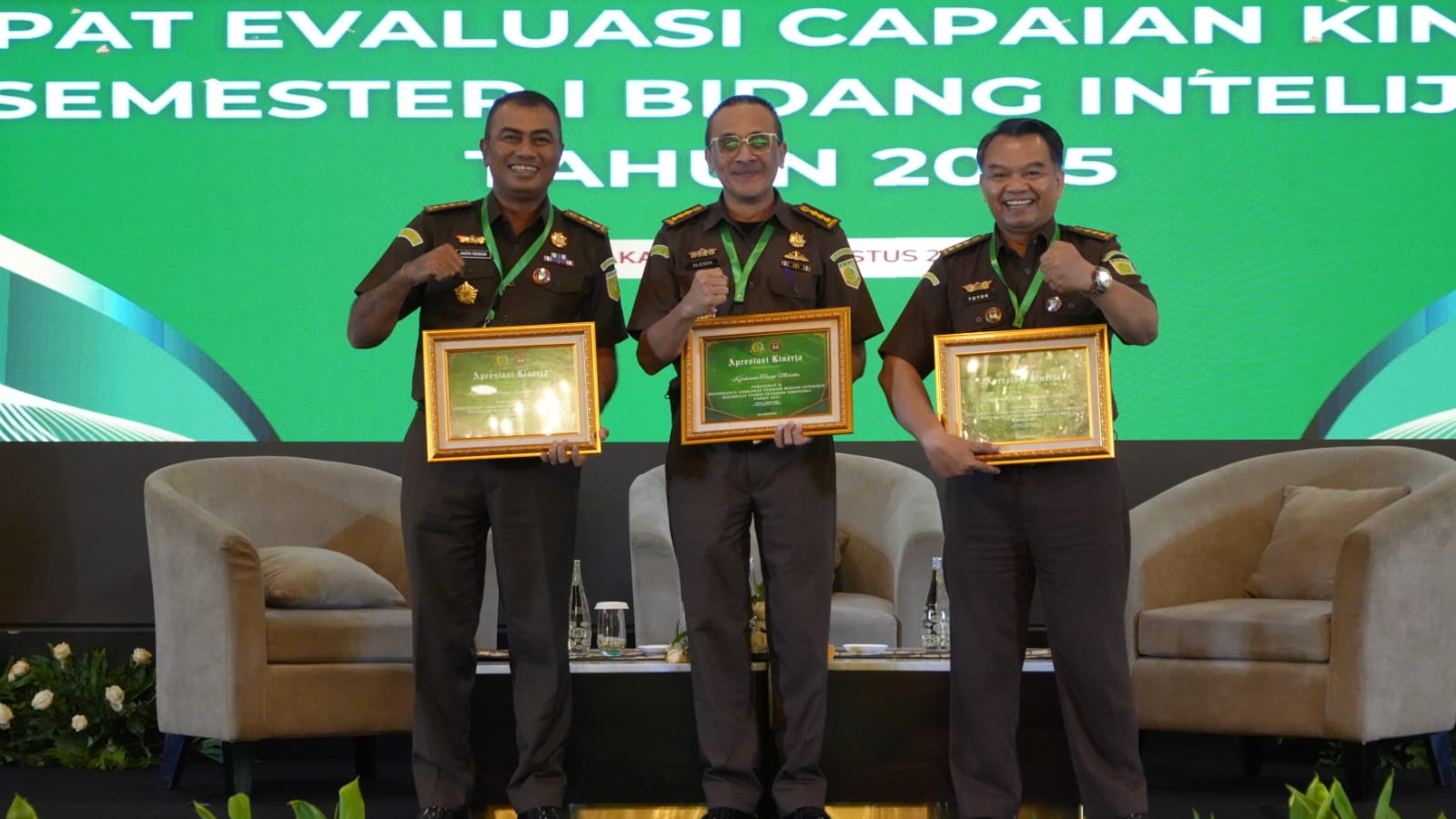 Kejati Sumut Raih Penghargaan Intelijen Terbaik III Nasional