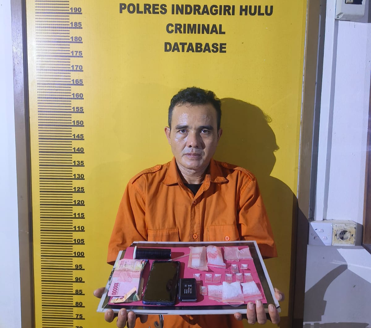 Polres Inhu Ringkus Pelaku Sabu Jebolan Rutan Sumut 'Kabur'