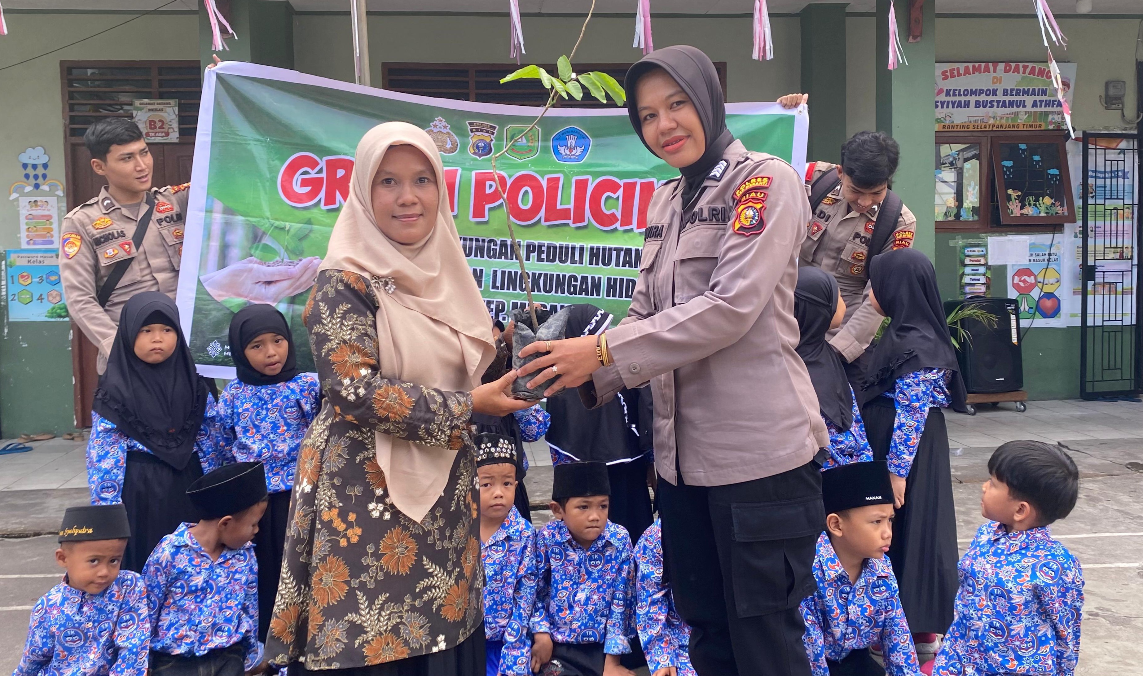 Green Policing, Polres Meranti Ajak Siswa Jaga Lingkungan