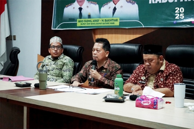 Pj Sekda Batang Hari Buka Rakor Forum Satu Data