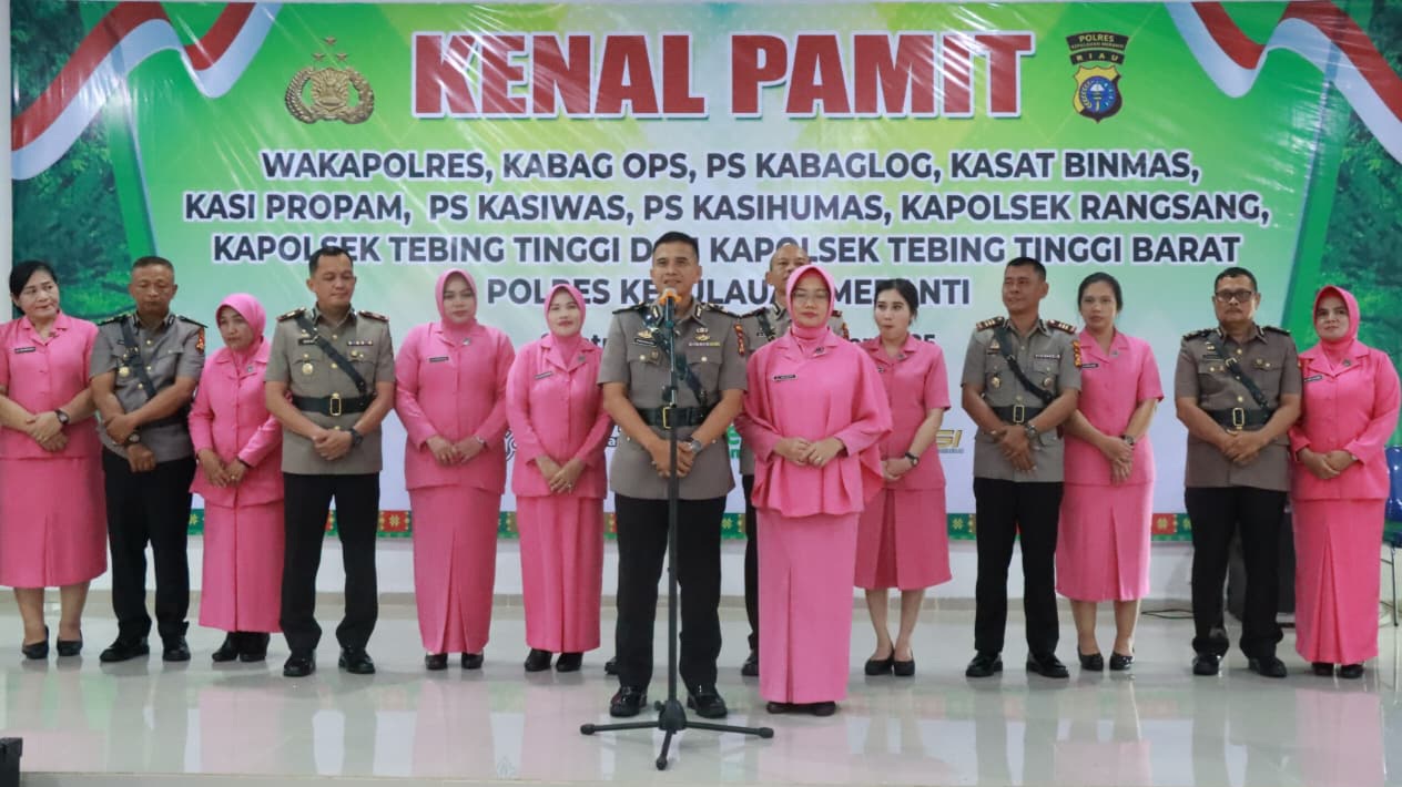 Kenal Pamit Pejabat Dan Purna Bakti Polres Kepulauan Meranti Penuh Kehangatan