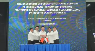 Battery Manufacture Beres Diinstalasi, Wujudkan Ekosistem Baterai Terintegrasi di Indonesia