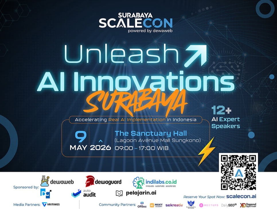 Dewaweb Hadirkan Scalecon 2026 di Surabaya: Gerakan Nyata Penerapan AI Buat Pebisnis