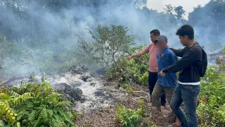 Polres Bengkalis Gercep Amankan Pelaku Karhutla