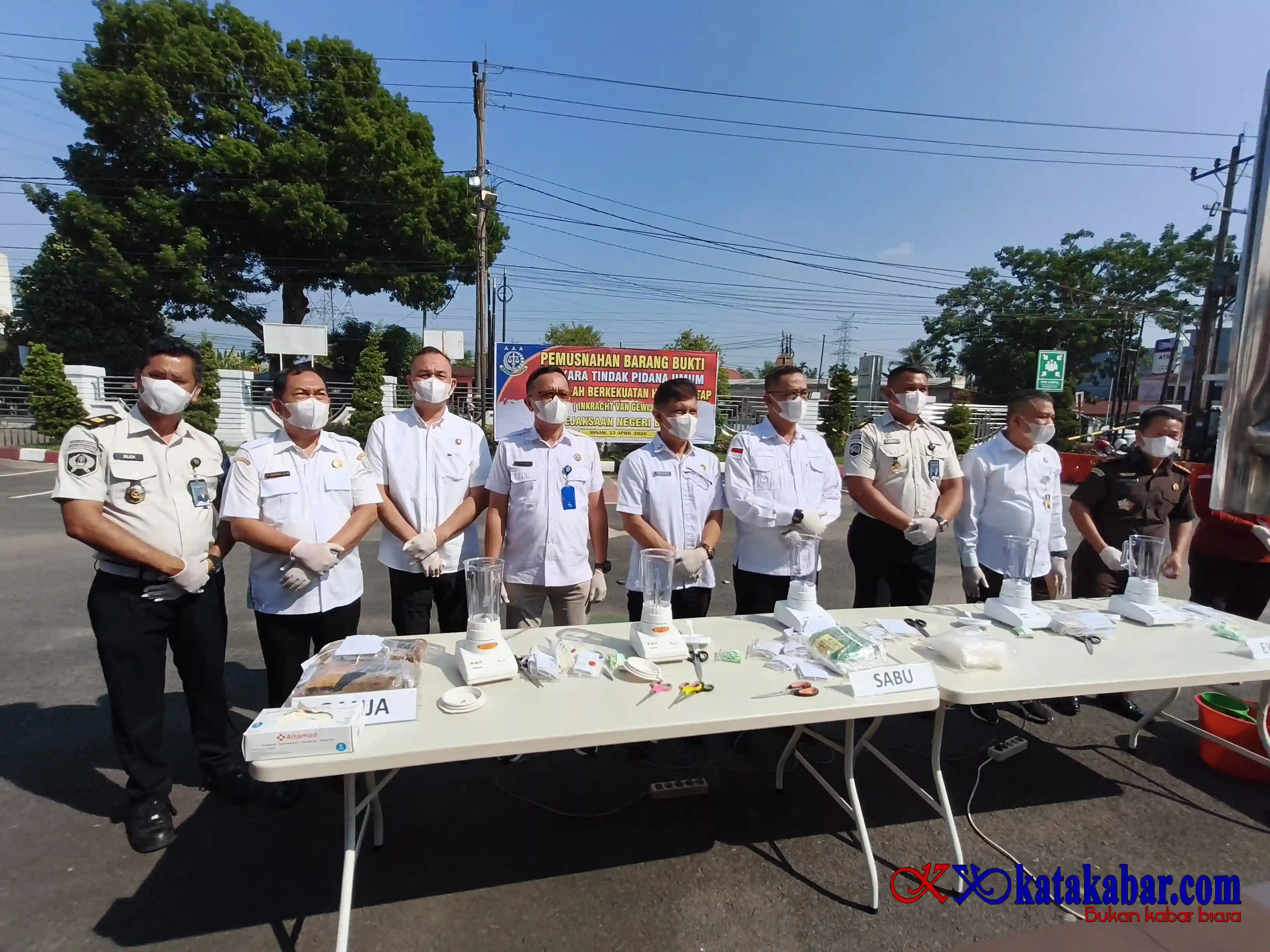 Kejari Binjai Musnahkan Sabu hingga Ganja, Kesbangpol Soroti Pentingnya Sinergi Lawan Narkoba