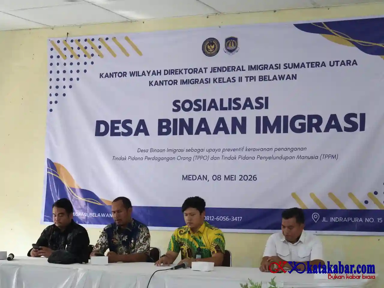 Imigrasi Belawan Perkuat Pengawasan Keimigrasian Lewat Program Desa Binaan