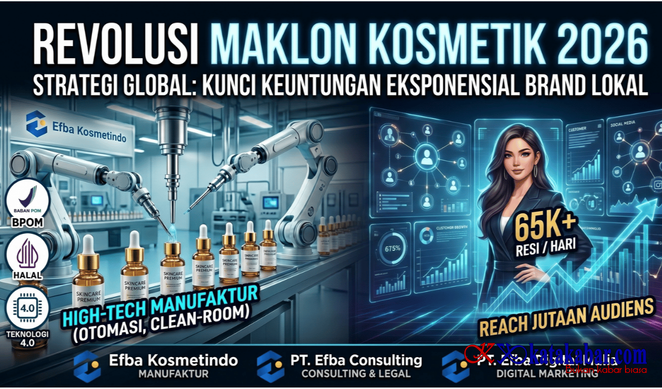 Dominasi Pasar Kosmetik 2026: Maklon Kosmetik Bersama Efba Group Investasi Paling Logis