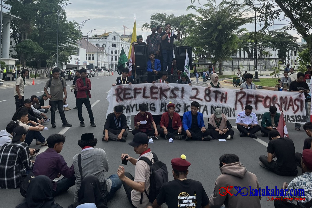 Peringati 28 Tahun Reformasi, Cipayung Plus Kota Medan Turun ke Jalan: Menagih Keadilan HAM dan Kesejahteraan Rakyat
