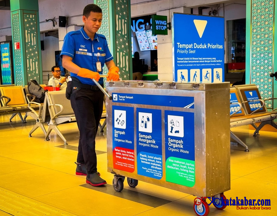 Mulai Stasiun Pasar Senen, KAI Daop 1 Jakarta Bangun Budaya Pilah Sampah Bersama Pelanggan