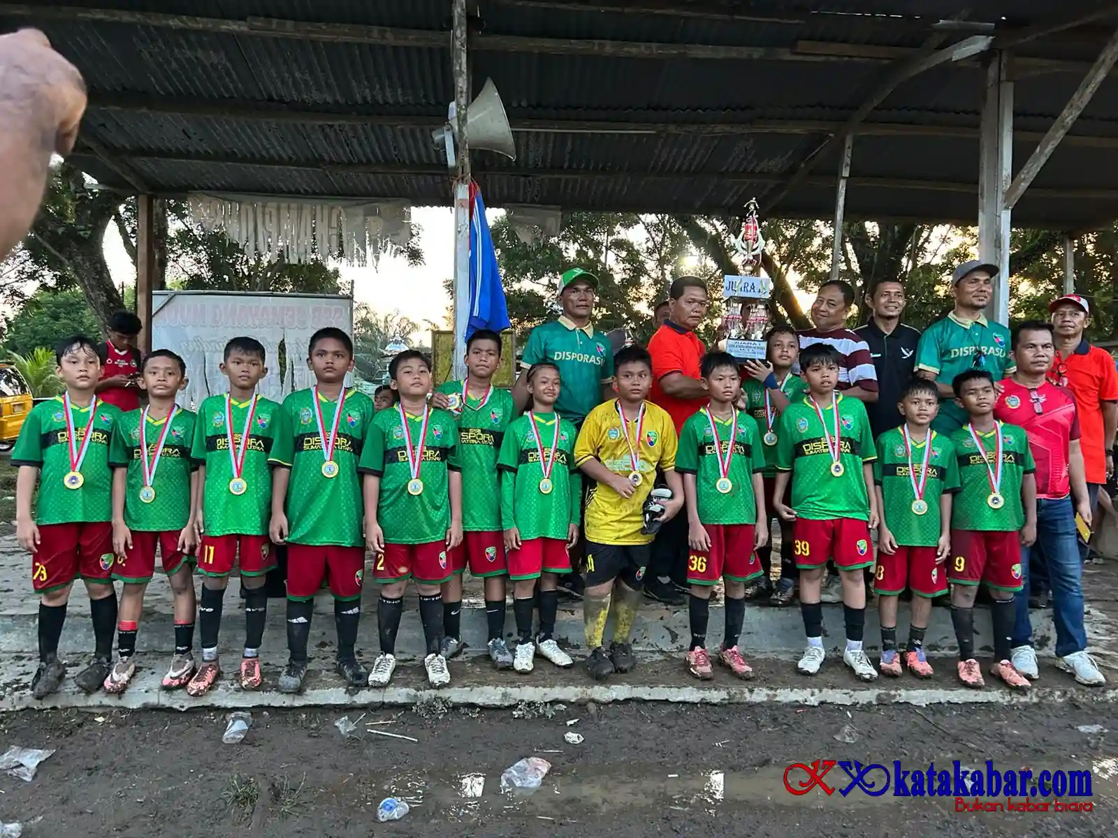 Siswa U11 SSB Disporasu Juara Turnamen Garuda Anak Indonesia 2026