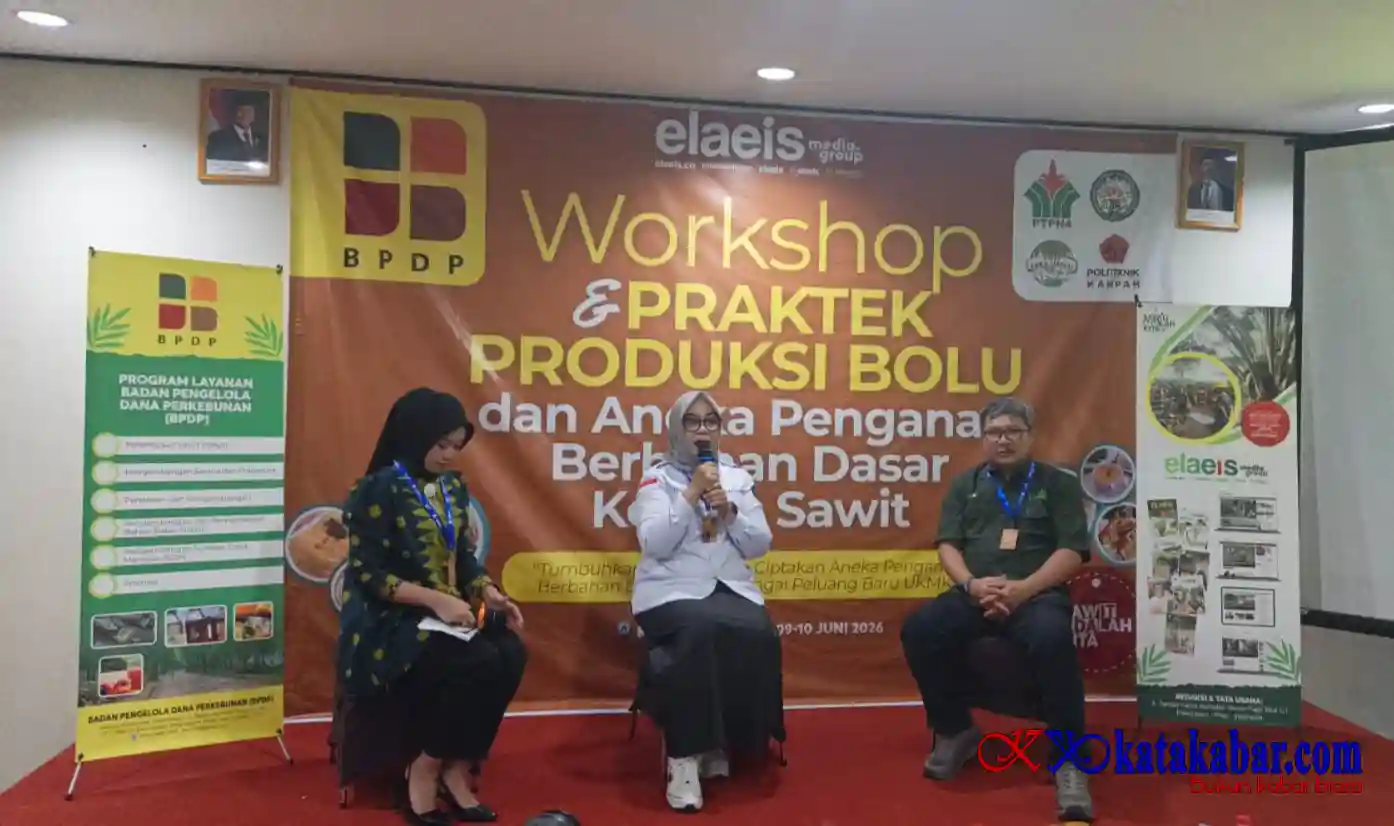 Workshop EMG Didukung BPDP: Populerkan Transformasi Sawit Jadi Bolu di Kota Jambi