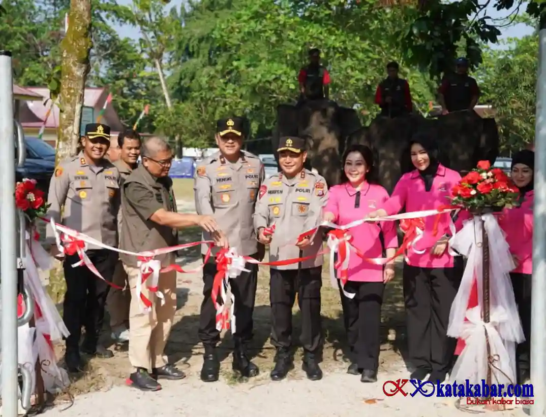 Resmikan Breeding Area Gajah Sumatera di PLG Minas, Polda Riau Perkuat Komitmen Jaga Kelestarian Satwa dan Hutan