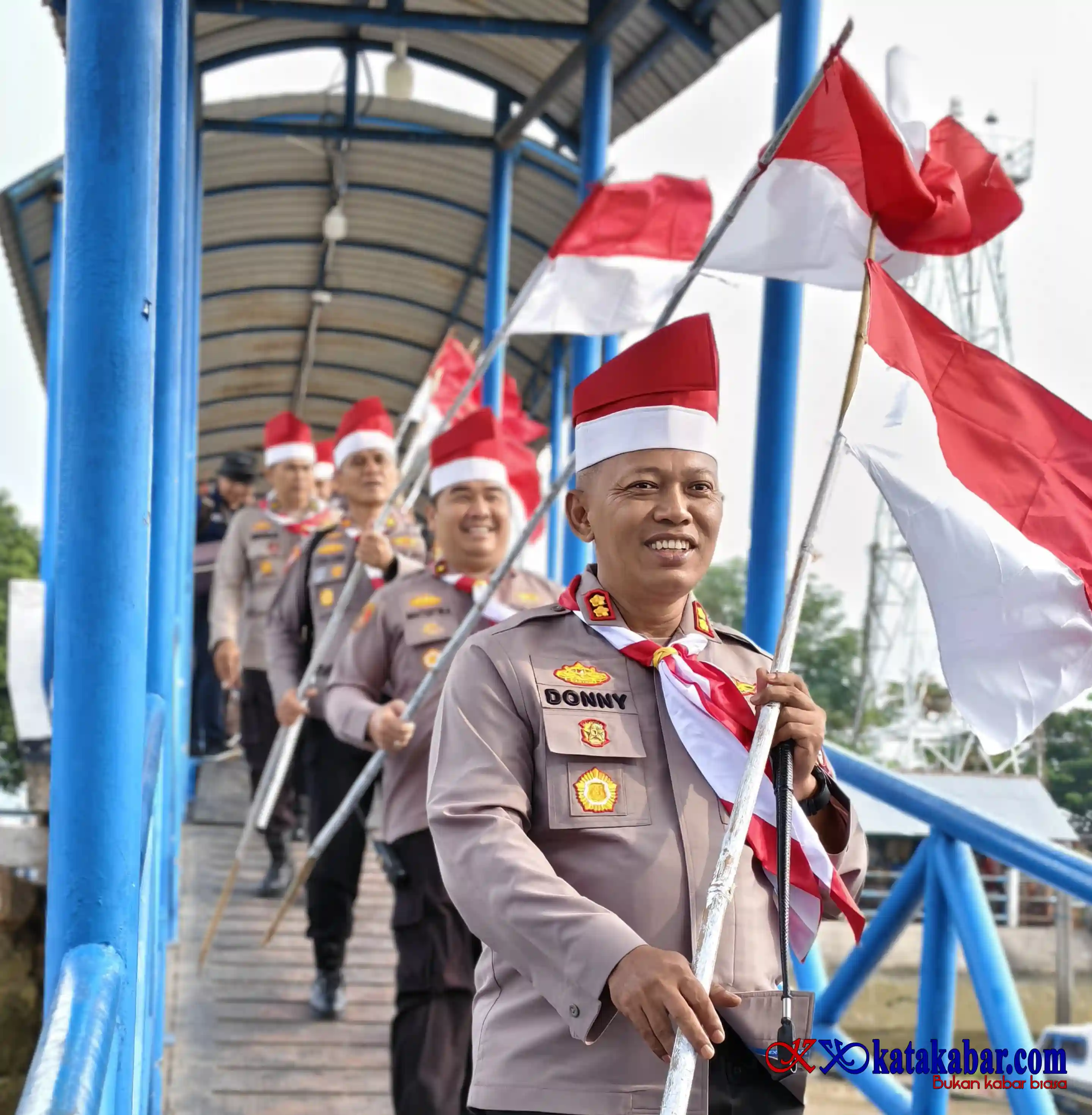 Ekspedisi Merah Putih Presisi: Kapolres Inhil Gelar Apel Pergeseran 150 Personel Menuju Kuala Selat