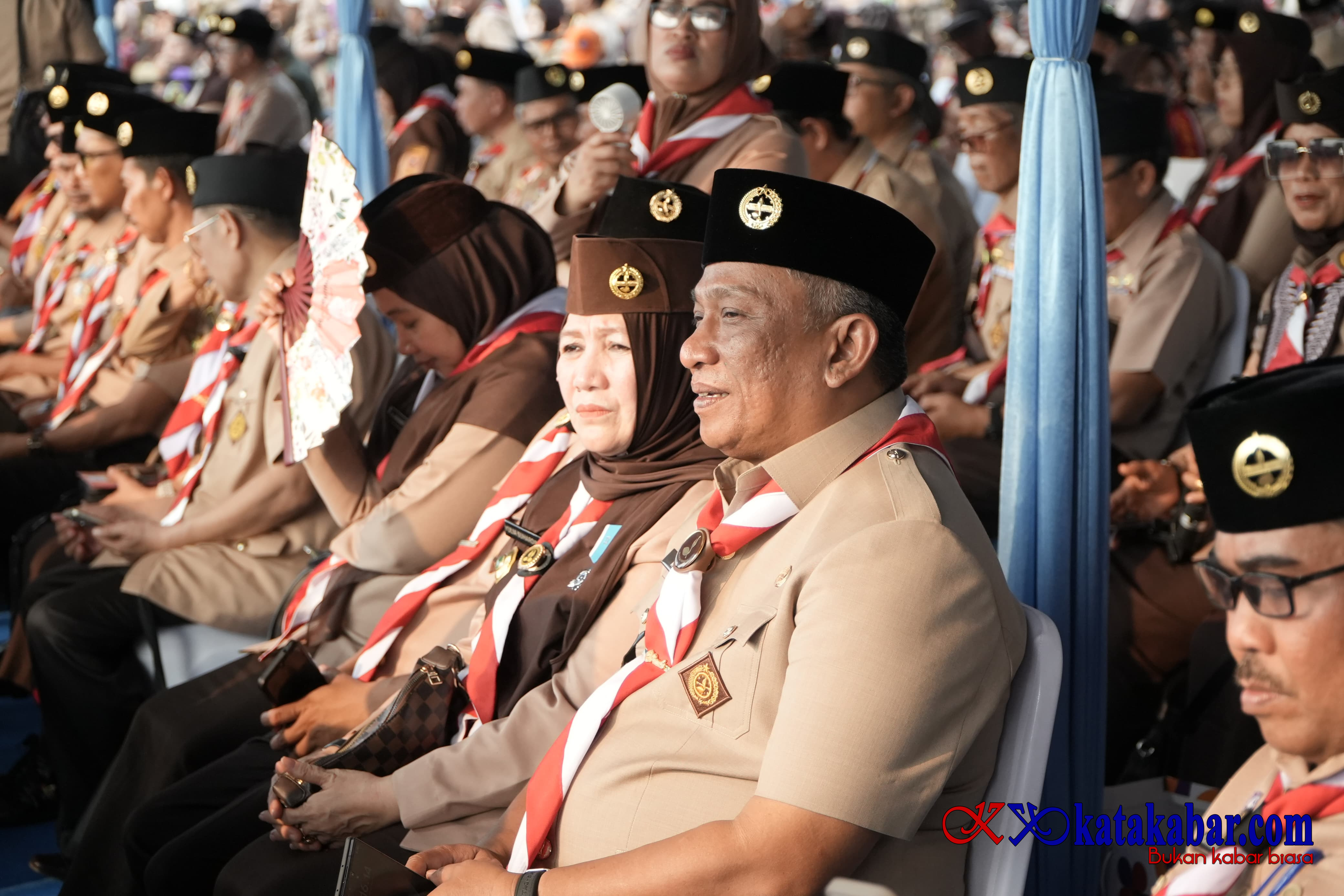 Terbang ke Cibubur, Bupati Rohul Bawa Semangat Pramukadi Panggung Jambore Nasional XII