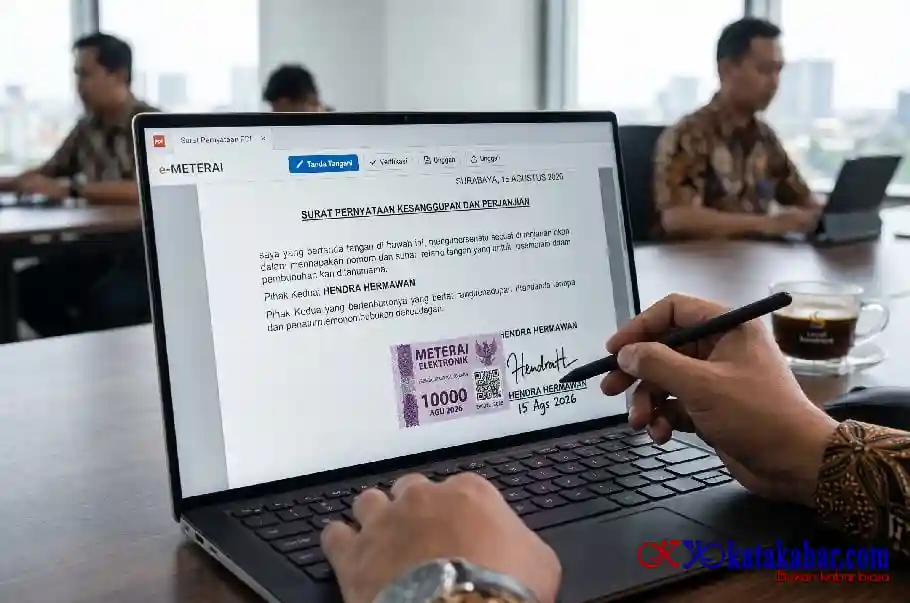 Urutan Pembubuhan e-Meterai dan Tanda Tangan Elektronik Sering Tertukar