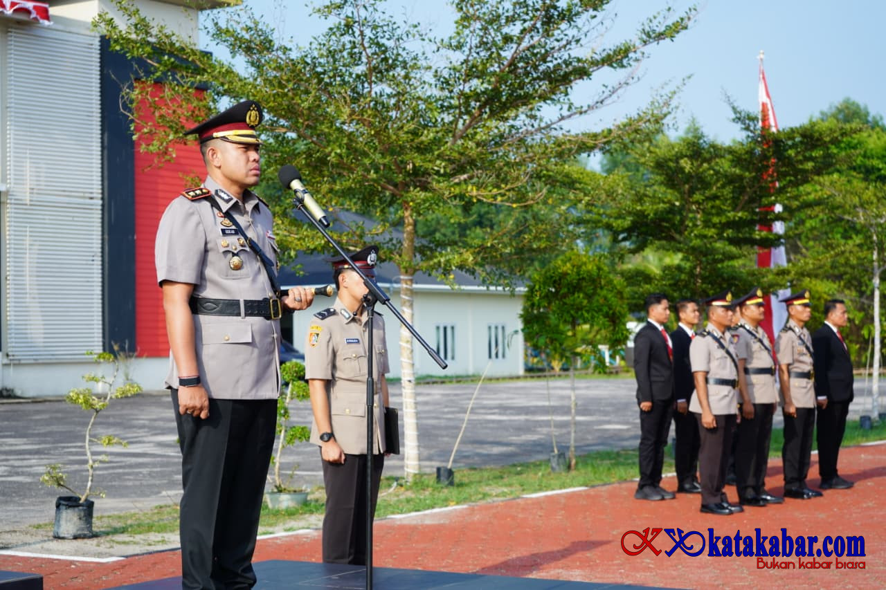 Pimpin Upacara Hari Juang Polri 2026, Kapolres Kepulauan Meranti Tekankan Pelayanan Humanis