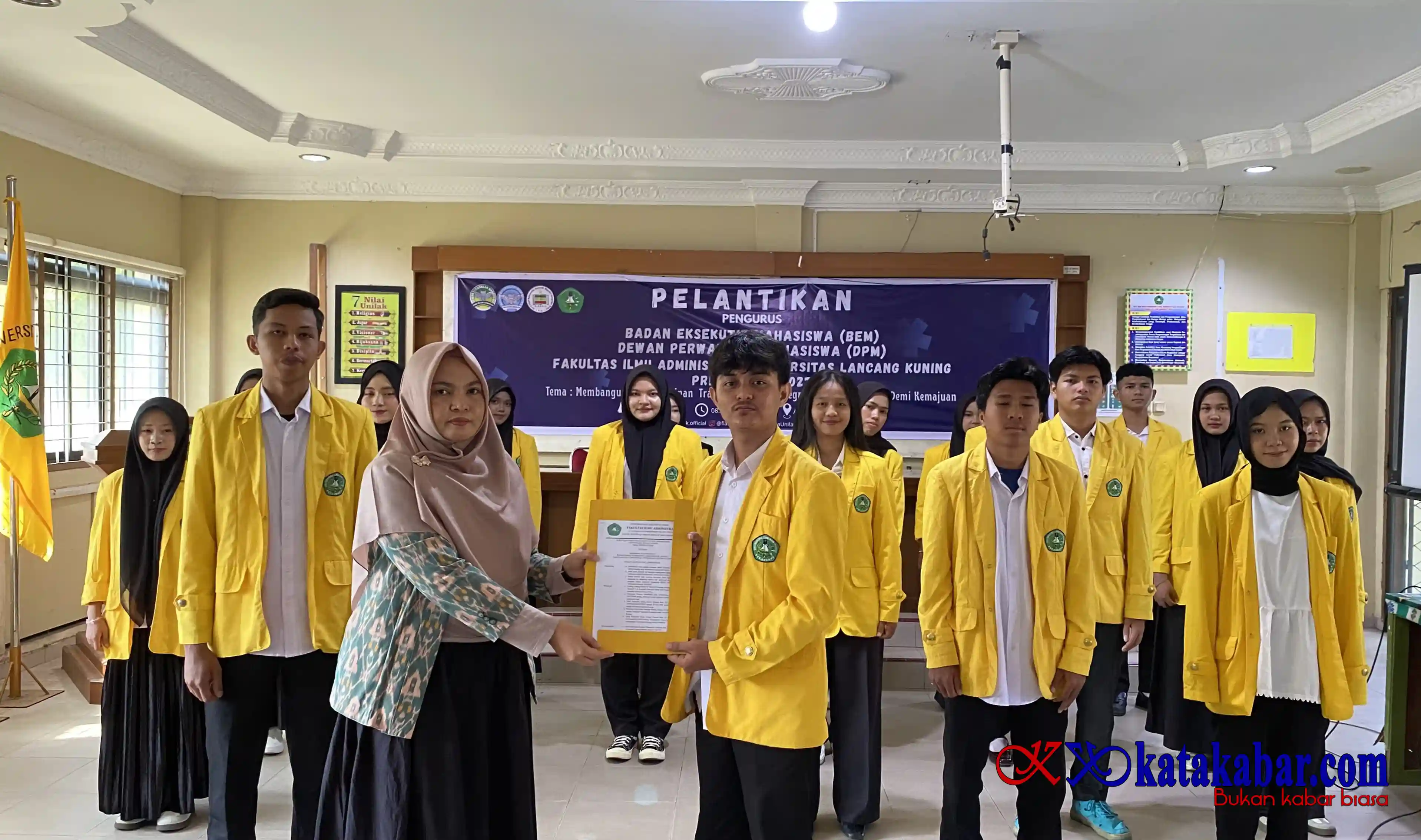 BEM dan DPM FIA Unilak Periode 2026–2027 Dikukuhkan Ini Momentum Regenerasi Kepemimpinan Mahasiswa