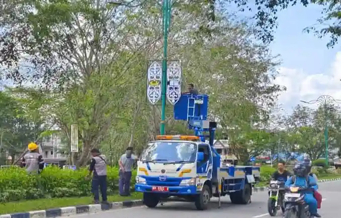 Lampu Hias di Jalanan Kota Siak 'Hilang', Rp600 Juta Melayang