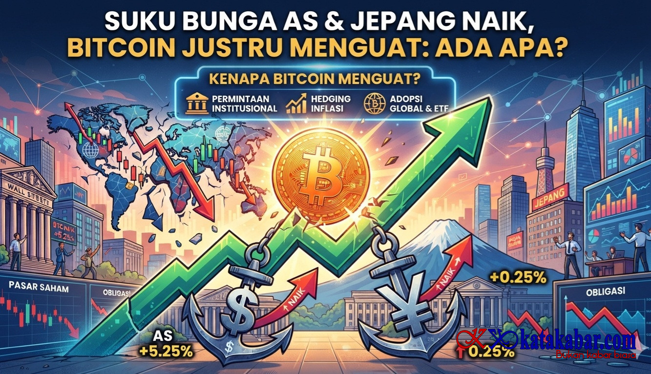 Suku Bunga AS dan Jepang Naik, Bitcoin Justru Menguat: Ada Apa?