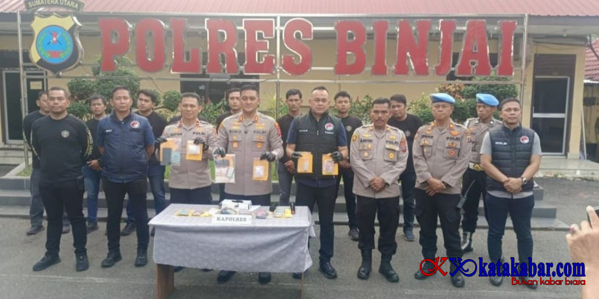Tiga Terduga Pelaku Narkoba Diciduk Satresnarkoba Polres Binjai