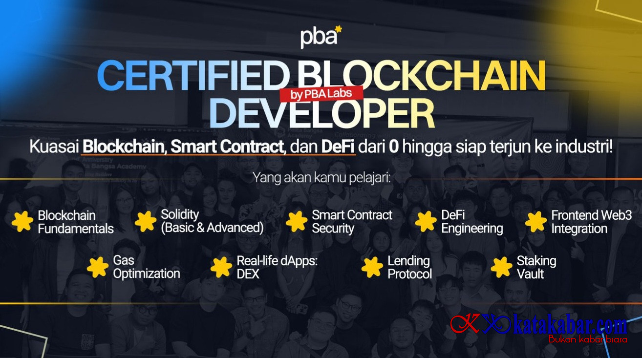 PBA Labs Buka Pendaftaran Certified Blockchain Developer Course