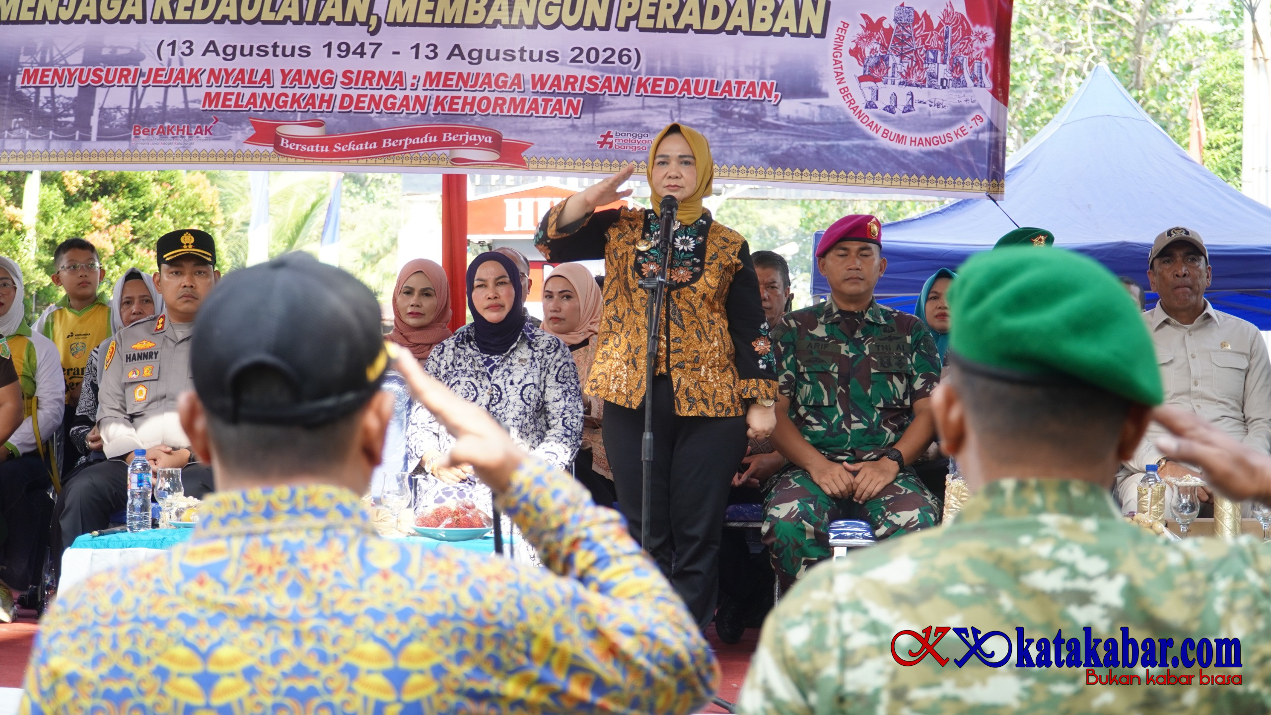 Tiorita Ajak Masyarakat Hidupkan Semangat Perjuangan Berandan Bumi Hangus