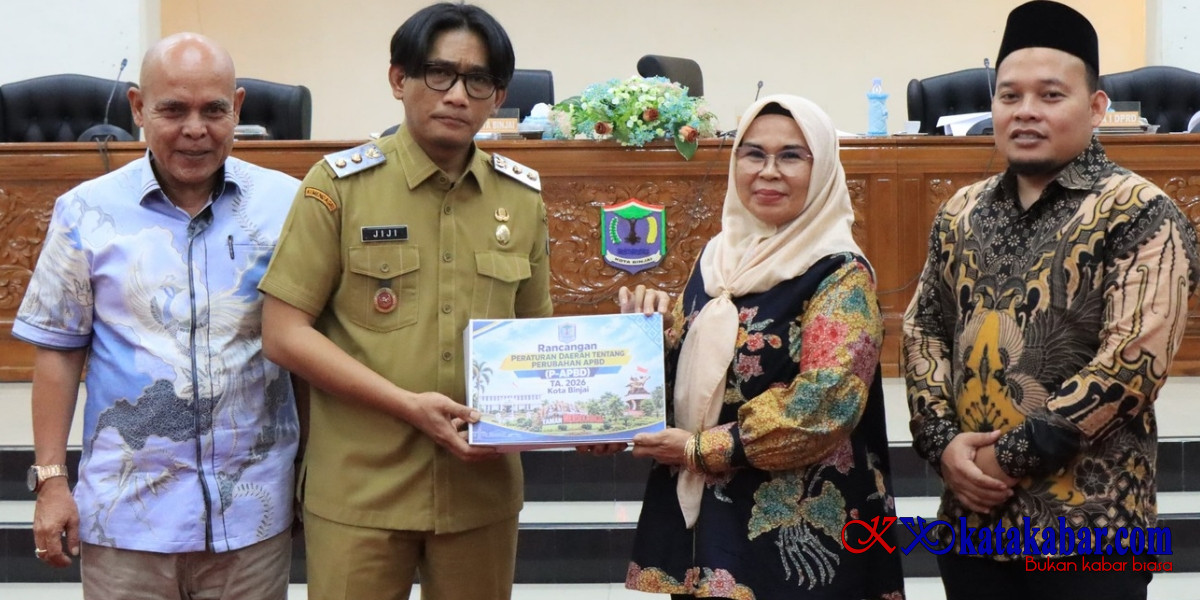 Wakil Wali Kota Binjai Sampaikan Nota Keuangan Ranperda Perubahan APBD 2026
