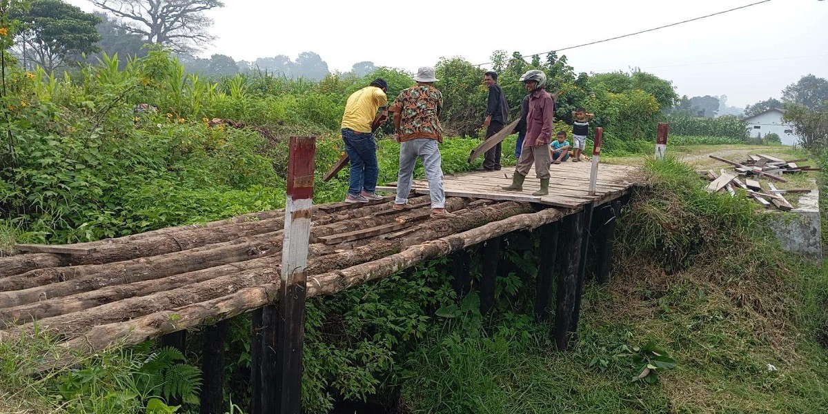 Pembangunan Jembatan Merah Putih Tapian Nauli Dimulai, Tingkatkan Keamanan Akses Warga