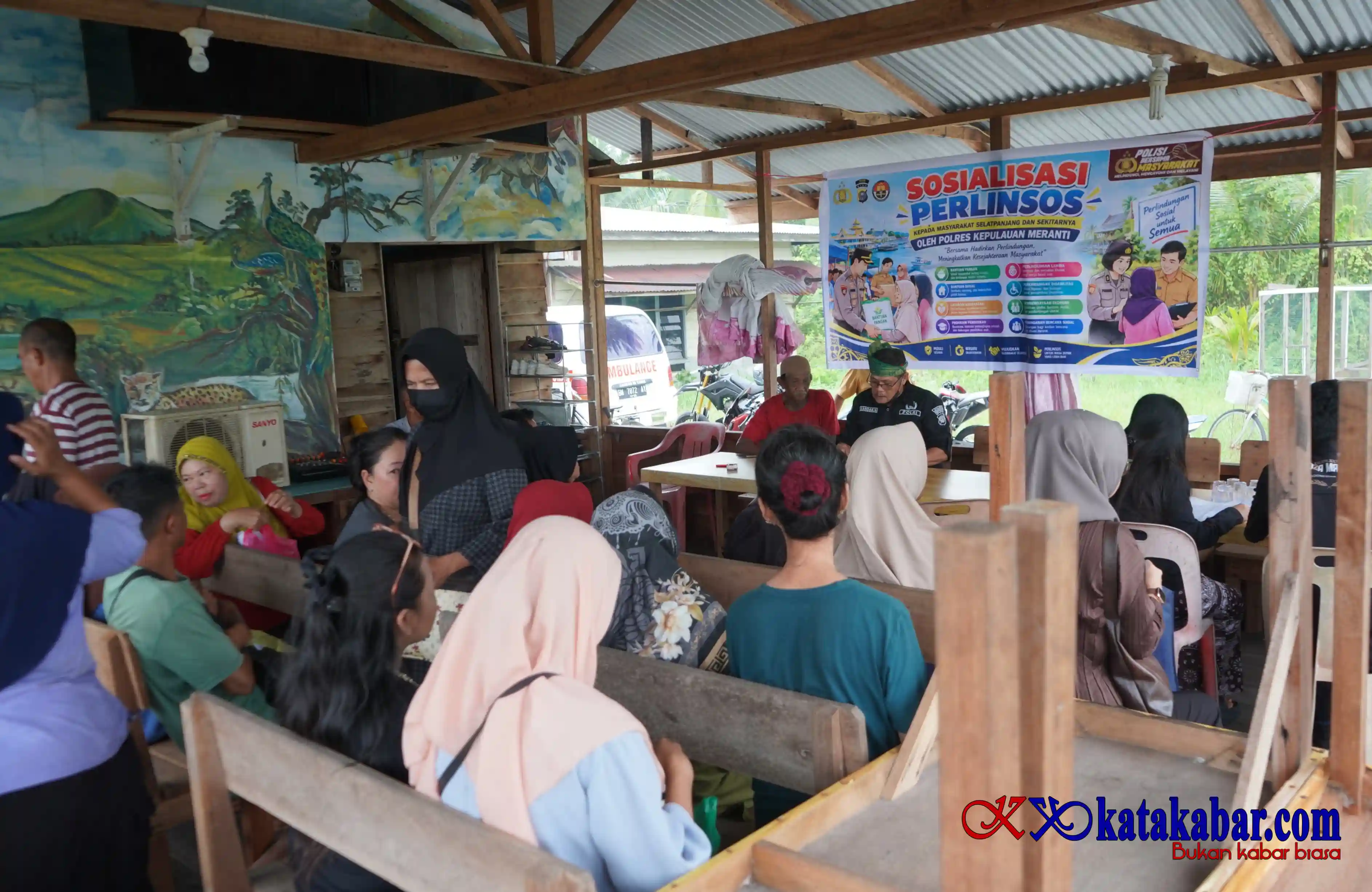 Sosialisasi Perlinsos Polres Kepulauan Meranti Disambut Antusias Warga Kampung Baru