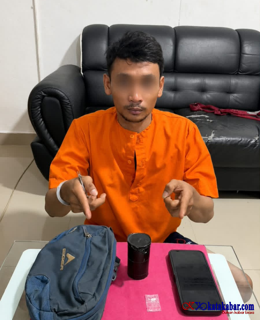 Warga Labura Ditangkap Polsek Mandau, Polisi Temukan Sabu dalam Tas Selempang