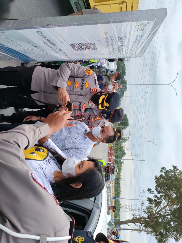 Lewat Perbatasan Binjai Langkat Harus Menunjukan Surat Vaksin